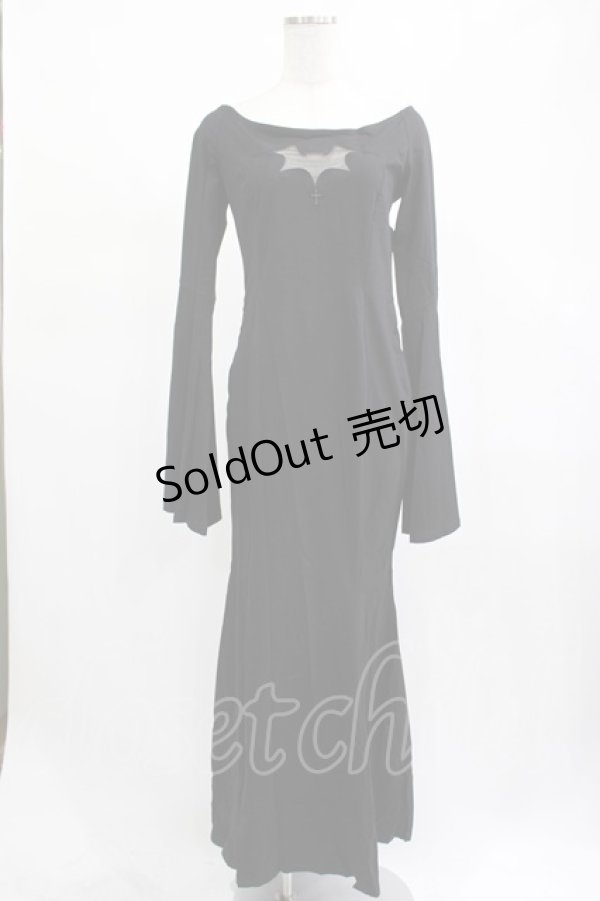 画像1: PUNK RAVE / Gothic Bat Code Dress M-L ブラック H-25-02-14-1012-PU-OP-KB-ZH (1)