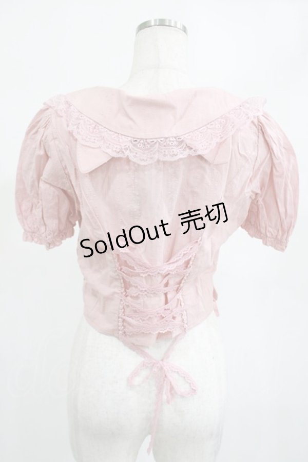 画像2: DARK IN LOVE / Pink princess heart button doll collar blouse XS ピンク H-25-02-14-1028-PU-BL-KB-ZH (2)