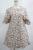 画像1: Candy Stripper / GLOOMY BEAR FRILL SLEEVE ONE-PIECE 2 BEIGE H-25-02-15-018-PU-OP-KB-ZT159 (1)