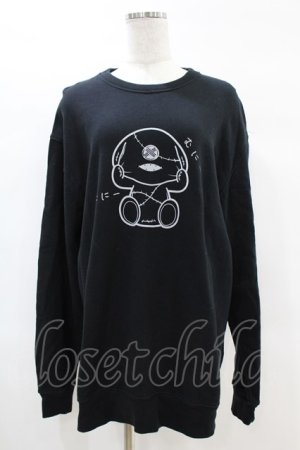 画像: NieR Clothing / プリントSWEAT   黒 H-25-02-17-051-PU-TO-KB-ZH