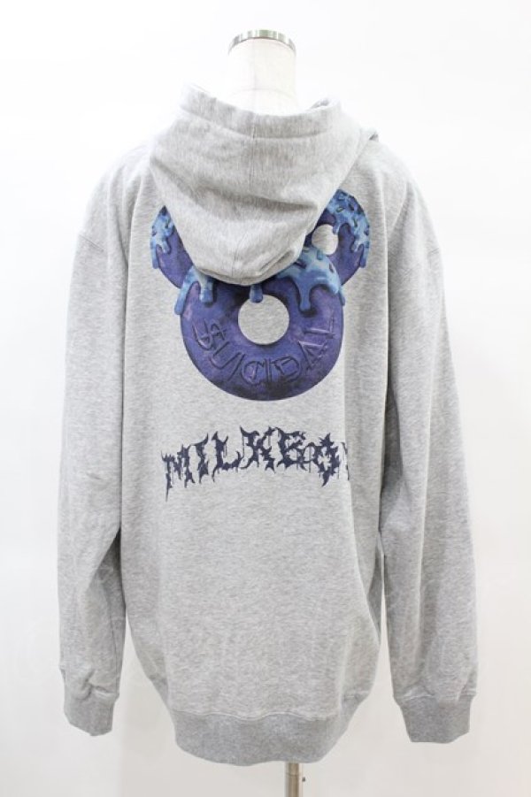 画像2: MILKBOY / DONUTS HOODIE  グレー H-25-02-17-059-MB-TO-KB-ZH (2)