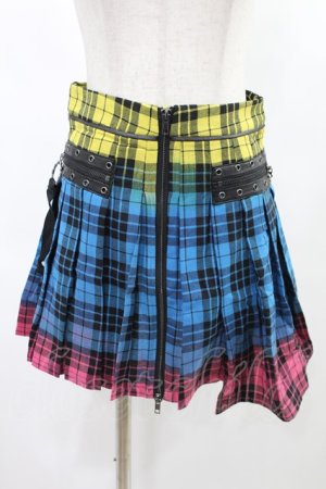 画像: PUNK RAVE / COLOUR PUNK SKIRT XS ミックスカラー H-25-02-18-2012-PU-SK-KB-ZH