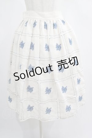 画像: an another angelus / タイル総刺繍ギャザースカート Free OFF WHITE H-25-02-19-018-CA-SK-NS-ZH