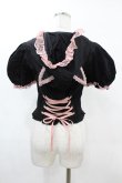 画像2: DARK IN LOVE / Alternative fashion cat haunt zipper top S ブラック H-25-02-21-1053-PU-TO-KB-ZH (2)