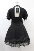 画像2: DARK IN LOVE / Gothic lolita hearted lace up midi dress L ブラック H-25-02-21-1020-PU-OP-KB-ZH (2)