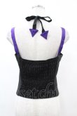 画像2: DARK IN LOVE / Punk rock moon violet lace up arrow halter corset M ブラック H-25-02-21-1036-PU-TO-KB-ZH (2)