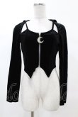 画像1: DARK IN LOVE / Night cat zipper hoody top M ブラック H-25-02-22-1053-PU-TO-KB-ZH (1)