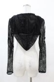 画像2: DARK IN LOVE / Fishnet hooded punk cape M ブラック H-25-02-22-1059-PU-TO-KB-ZH (2)