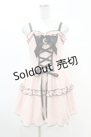 画像: DARK IN LOVE / Pink doll moon strap dress S ピンク H-25-02-22-1011-PU-OP-KB-OS