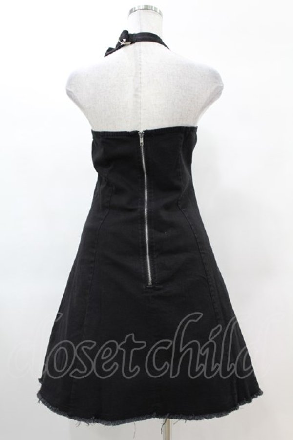 画像2: KILL STAR / Subzero Halter Dress XS ブラック H-25-02-22-1016-SL-OP-KB-ZH (2)