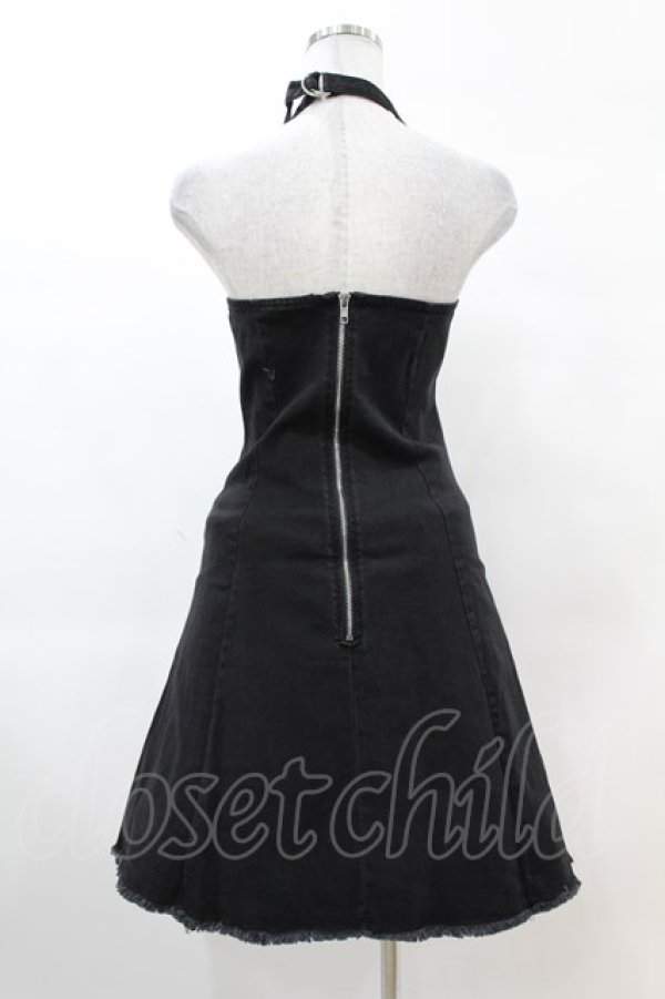 画像2: KILL STAR / Subzero Halter Dress XS ブラック H-25-02-22-1018-SL-OP-KB-ZH (2)