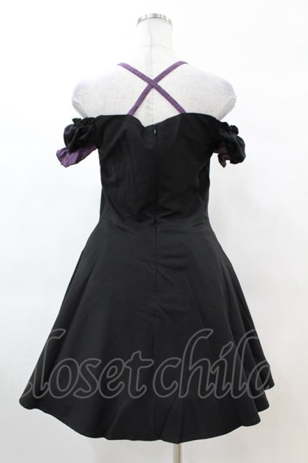 画像2: DARK IN LOVE / Harajuku purple cross sweet cool rebel dress M ブラック H-25-02-22-1025-PU-OP-KB-ZH (2)