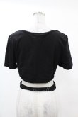 画像2: DARK IN LOVE / Punk locomotive check heart crop top XL ブラック H-25-02-22-1040-PU-TO-KB-ZH (2)