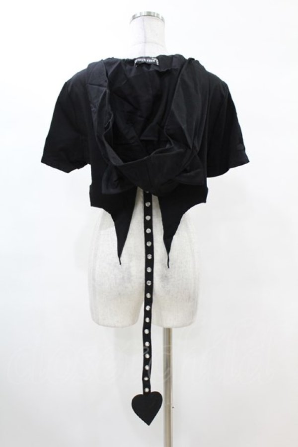 画像2: DARK IN LOVE / Punk cool cat tail cape XL ブラック H-25-02-22-1043-PU-TO-KB-ZH (2)