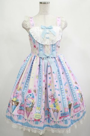 画像: Angelic Pretty / Ice Cream Parlorジャンパースカート Free ピンク H-25-02-22-005-AP-OP-NS-ZH