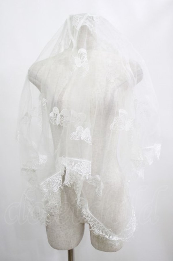 画像2: DARK IN LOVE / Women white romantic veil  ホワイト H-25-02-23-080-PU-AC-KB-ZH (2)