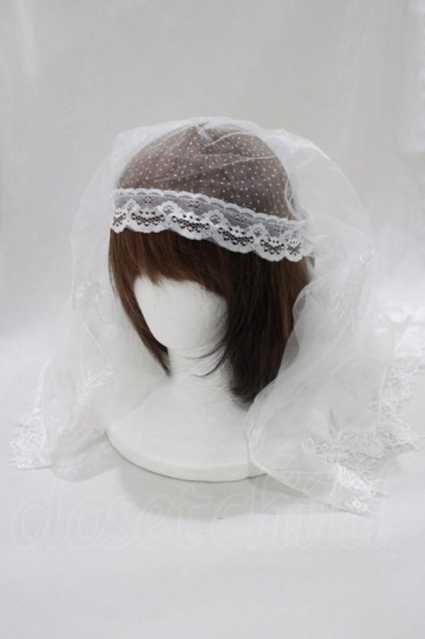 画像3: DARK IN LOVE / Women white romantic veil  ホワイト H-25-02-23-080-PU-AC-KB-ZH (3)