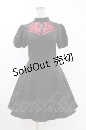 画像: DARK IN LOVE / Gothic doll lace red in black dress XS ブラック×レッド H-25-02-24-1026-PU-OP-KB-ZH