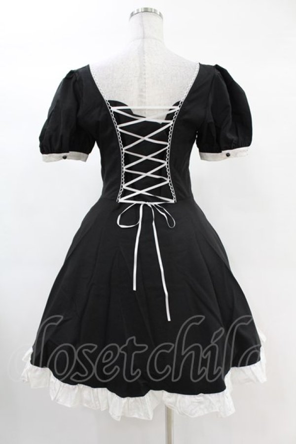 画像2: DARK IN LOVE / Magic doll black white rebel dress M ブラック×ホワイト H-25-02-24-1029-PU-OP-KB-ZH (2)