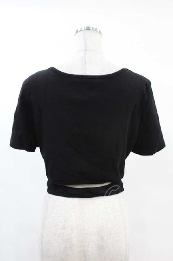 画像2: DARK IN LOVE / Punk locomotive check heart crop top XL ブラック H-25-02-24-1031-PU-TO-KB-ZH (2)