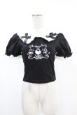 画像1: DARK IN LOVE / Black lolita two little bears doll top XS ブラック H-25-02-24-1035-PU-TO-KB-ZH (1)