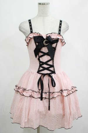 画像: DARK IN LOVE / Pink doll moon strap dress XS ピンク H-25-02-25-027-PU-OP-KB-ZH