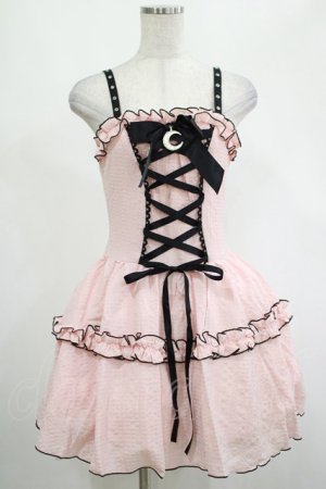 画像: DARK IN LOVE / Pink doll moon strap dress XS ピンク H-25-02-25-029-PU-OP-KB-ZH