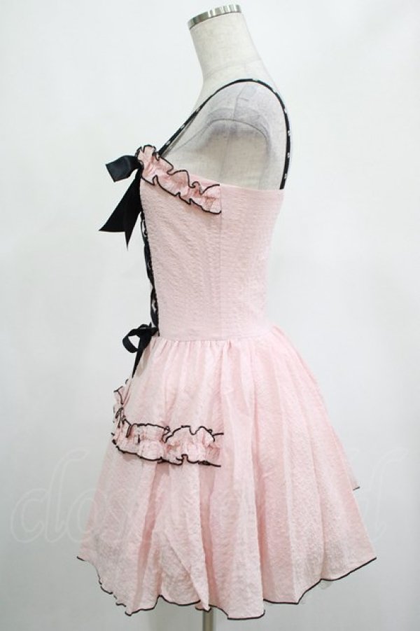 画像2: DARK IN LOVE / Pink doll moon strap dress XS ピンク H-25-02-25-029-PU-OP-KB-ZH (2)