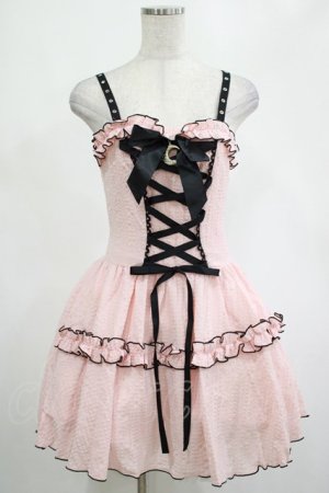 画像: DARK IN LOVE / Pink doll moon strap dress XS ピンク H-25-02-25-030-PU-OP-KB-ZI