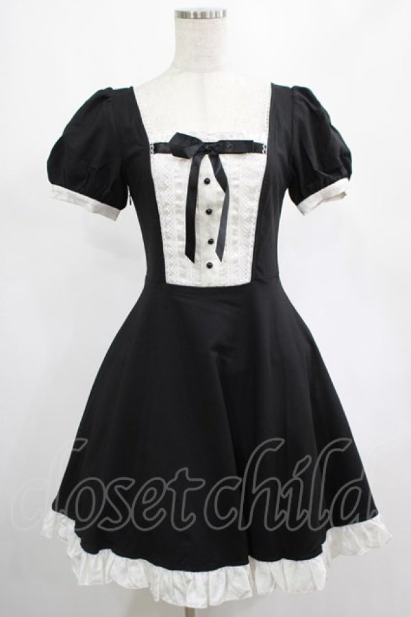 画像1: DARK IN LOVE / Magic doll black white rebel dress XS ブラック H-25-02-25-005-PU-OP-KB-ZH (1)