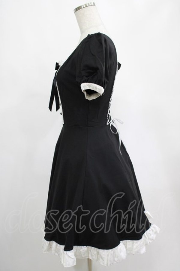 画像2: DARK IN LOVE / Magic doll black white rebel dress XS ブラック H-25-02-25-005-PU-OP-KB-ZH (2)