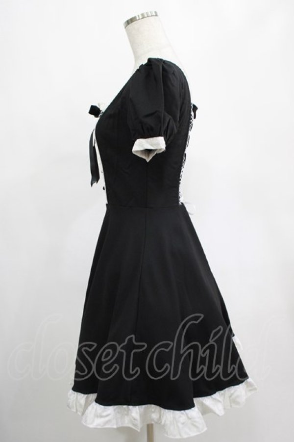 画像2: DARK IN LOVE / Magic doll black white rebel dress XS ブラック H-25-02-25-006-PU-OP-KB-ZH (2)