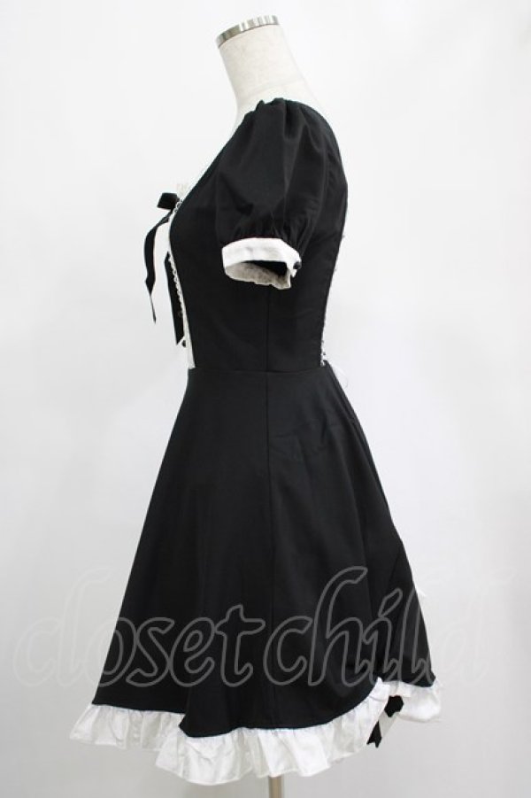 画像2: DARK IN LOVE / Magic doll black white rebel dress XS ブラック H-25-02-25-009-PU-OP-KB-ZH (2)