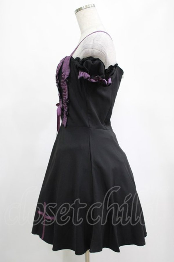 画像2: DARK IN LOVE / Harajuku purple cross sweet cool rebel dress M ブラック H-25-02-25-018-PU-OP-KB-ZH (2)