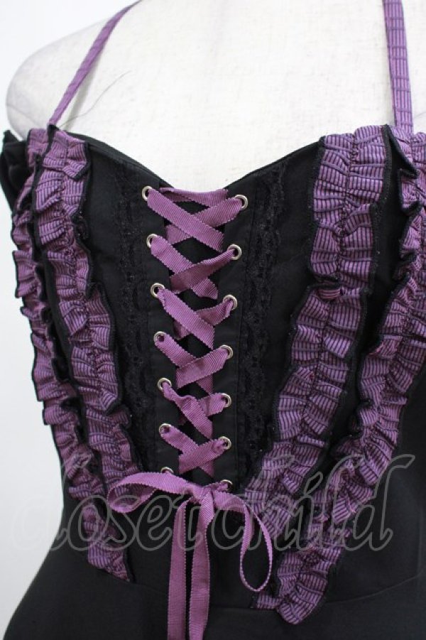 画像4: DARK IN LOVE / Harajuku purple cross sweet cool rebel dress M ブラック H-25-02-25-019-PU-OP-KB-ZH (4)