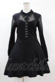 画像1: DARK IN LOVE / Voodoo Doll with mesh inserts Mini dress M ブラック H-25-02-27-1037-PU-OP-KB-ZH (1)