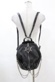 画像1: KILL STAR / Sacred Sixx backpack  ブラック H-25-02-27-1004-SL-BG-KB-ZH (1)