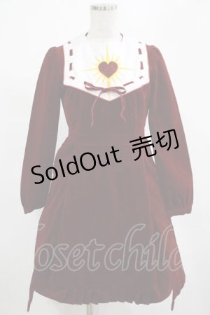 画像: PAMEO POSE / SACRED HEART DRESS Free BORDEAUX H-25-02-28-025-GO-OP-NS-ZH