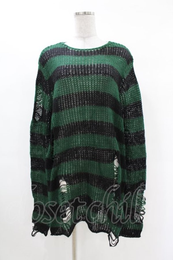 画像1: KILL STAR / Absinthe Knit Sweater S グリーン H-25-02-28-1009-SL-TO-KB-ZY (1)