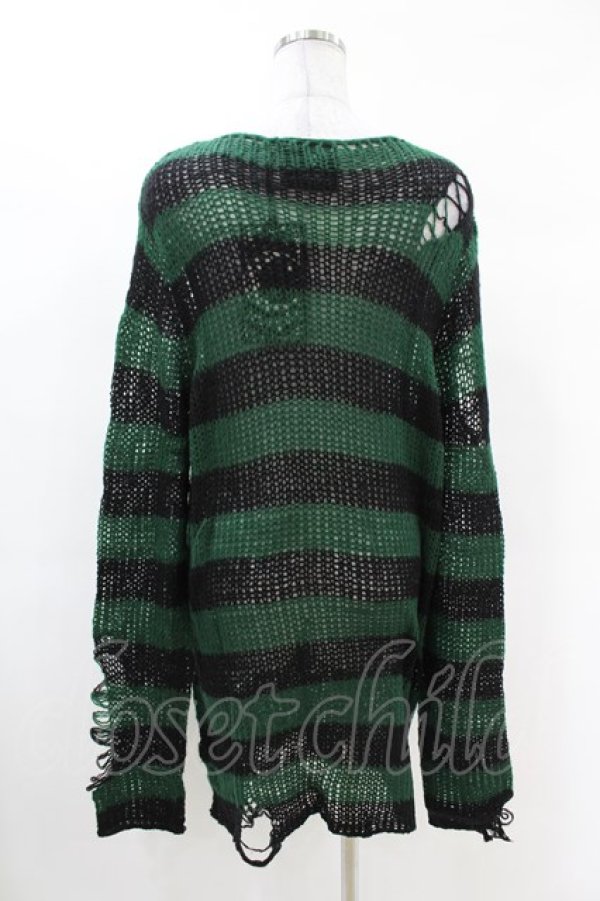 画像2: KILL STAR / Absinthe Knit Sweater S グリーン H-25-02-28-1011-SL-TO-KB-ZH (2)