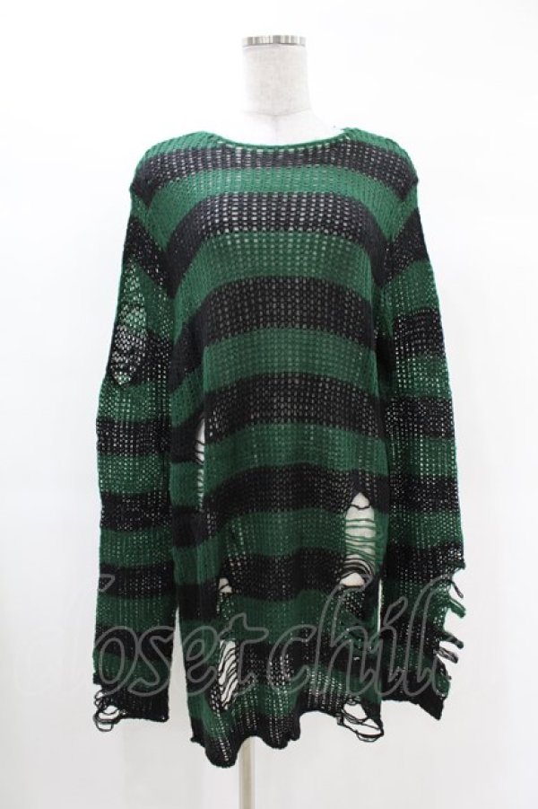 画像1: KILL STAR / Absinthe Knit Sweater S グリーン H-25-02-28-1013-SL-TO-KB-OS (1)