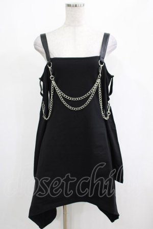 画像: KILL STAR / Pleasure & Chain Dress S 黒 H-25-03-01-020-SL-OP-KB-ZH