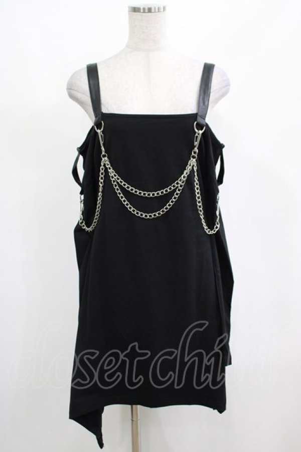 画像1: KILL STAR / Pleasure & Chain Dress S 黒 H-25-03-01-022-SL-OP-KB-ZH (1)