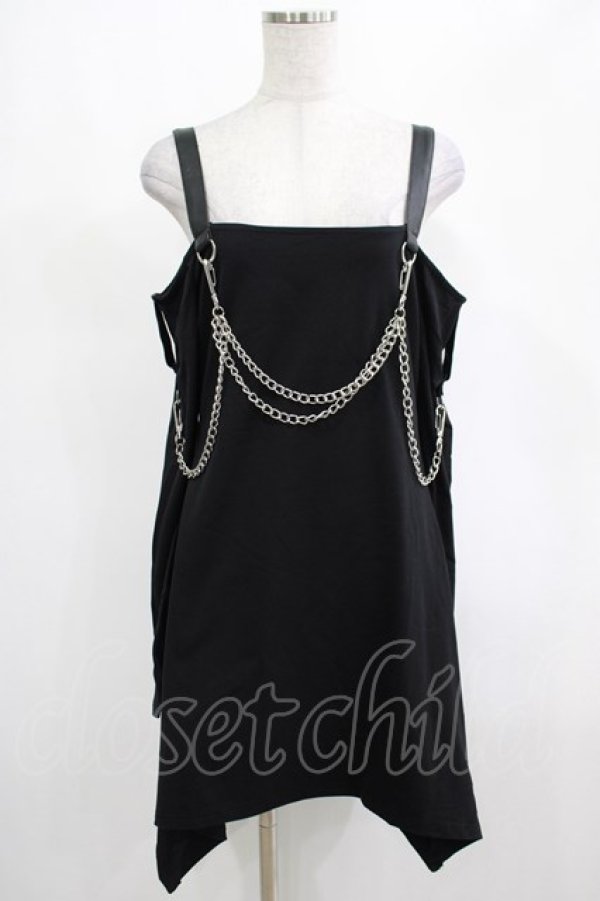 画像1: KILL STAR / Pleasure & Chain Dress M ブラック H-25-03-01-030-SL-OP-KB-ZH (1)