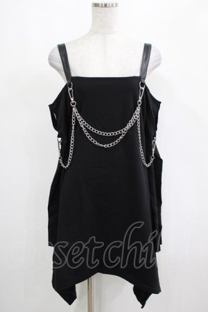 画像: KILL STAR / Pleasure & Chain Dress M ブラック H-25-03-01-032-SL-OP-KB-ZH