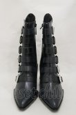 画像1: KILL STAR / 2 The Point Boots UK5(約24.0cm) 黒 H-25-03-05-1001-SL-SH-KB-ZY (1)