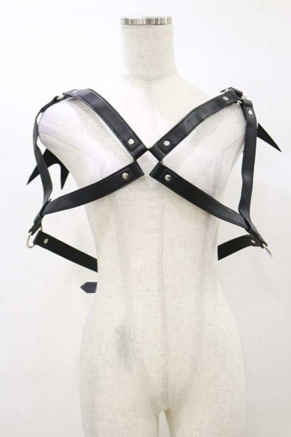 画像1: KILL STAR / Totally Bats Harness 3XL-4XL 黒 H-25-03-05-1051-SL-ZA-KB-ZH (1)