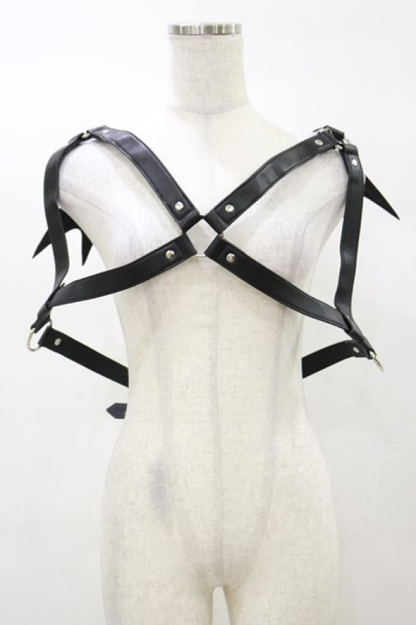 画像1: KILL STAR / Totally Bats Harness 3XL-4XL 黒 H-25-03-05-1053-SL-ZA-KB-ZH (1)