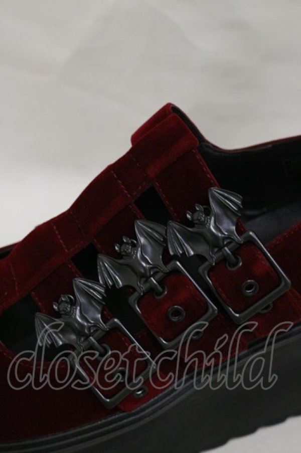 画像4: KILL STAR / Scarlet Mary Janes UK5(約24.0cm) ボルドー H-25-03-05-1004-SL-SH-KB-ZH (4)