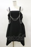 画像1: KILL STAR / Pleasure & Chain Dress XS 黒 H-25-03-05-1076-SL-OP-KB-ZI (1)